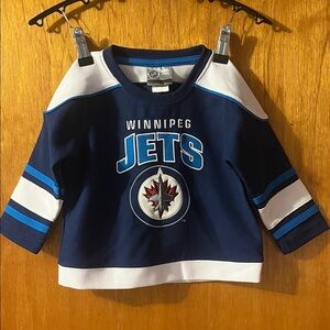 NHL Winnipeg Jets Kids Navy and White Jersey Size 18 Months